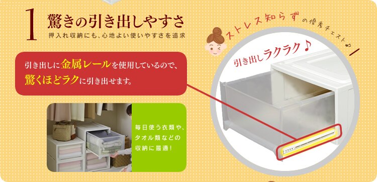 1 驚きの引き出しやすさ