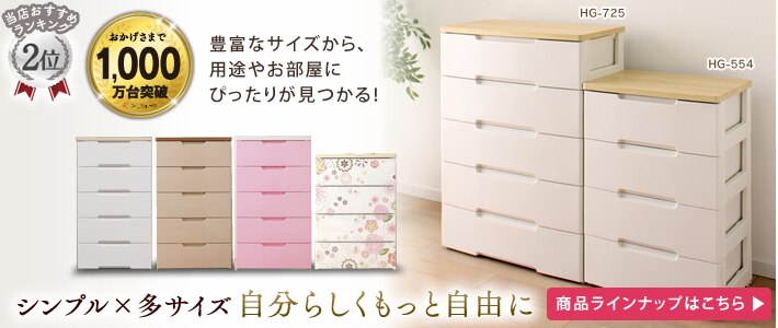 ウッドトップチェストシリーズ