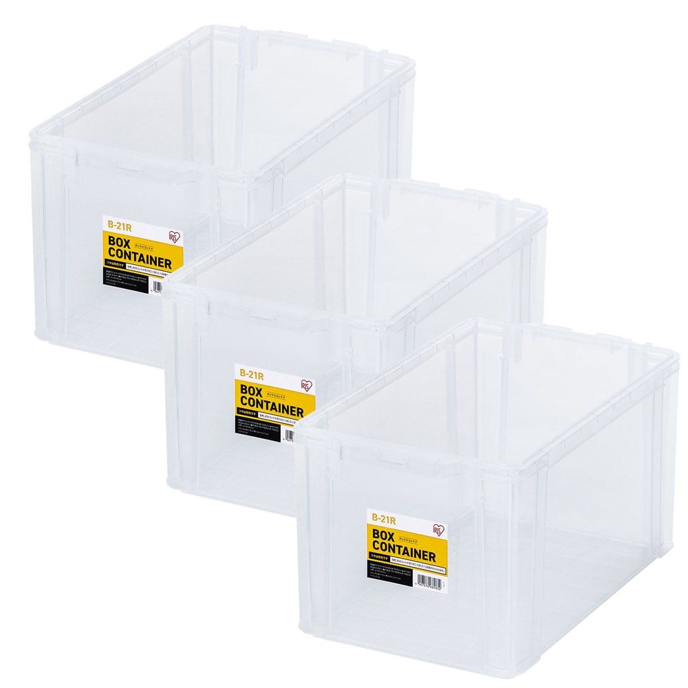 �y3�Z�b�g�z���[�{�b�N�X �{�b�N�X�R���e�i B-21R �N���A