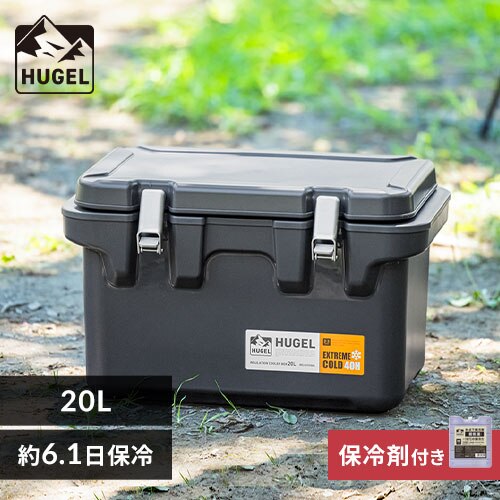 �y���ቷ�ۗ�ܕt���z�N�[���[�{�b�N�X HUGEL 20L ��6.1���ۗ� 6�ʐ^��f�M�p�l�� �^��f�M ��e�� VITC-20 �`���R�|���O���[�@