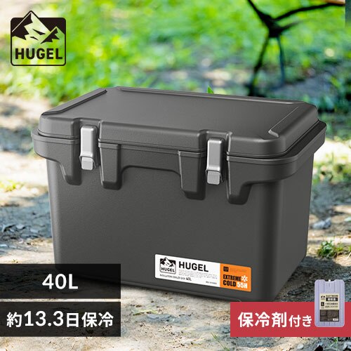 �y���ቷ�ۗ�ܕt���z�N�[���[�{�b�N�X HUGEL 40L ��13.3���ۗ� 6�ʐ^��f�M�p�l�� �^��f�M VITC-40 �`���R�|���O���[