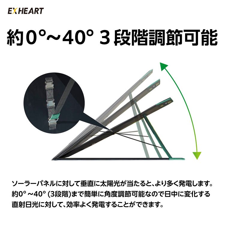 フォールディングソーラーパネル EXP-100