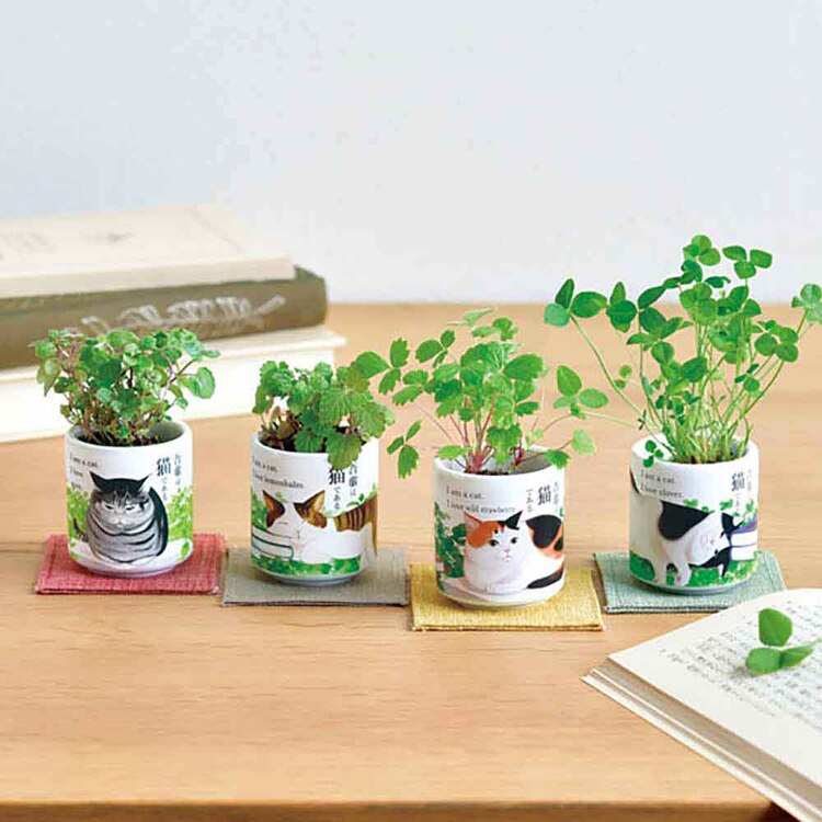 お芽でたおちょこ 吾輩猫 GD-102801 GD-102802 GD-102803 GD-102804 【プラザセレクト】