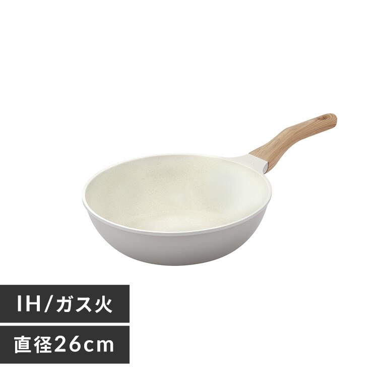 �i�`������t���C�p���u�ߓ�26cm IH�K�X�ΑΉ� NTL-W26PG �p�[���O���[�~�A�C�{���[