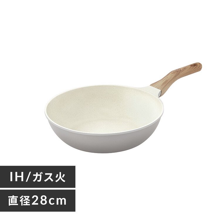 �i�`������t���C�p���u�ߓ�28cm IH�K�X�ΑΉ� NTL-W28PG �p�[���O���[�~�A�C�{���[