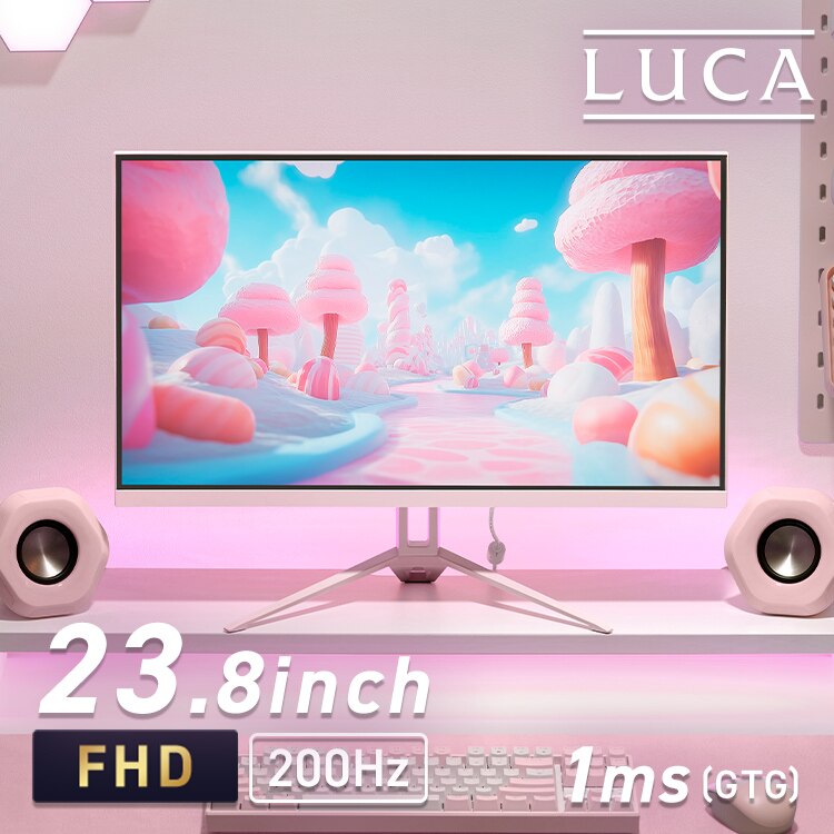 �Q�[�~���O���j�^�[ 23.8�C���` LUCA DG-AF2320S-P �s���N