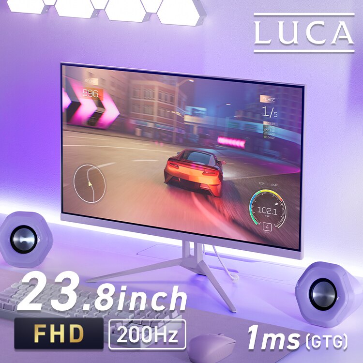 �Q�[�~���O���j�^�[ 23.8�C���` LUCA DG-AF2320S-V �p�[�v��