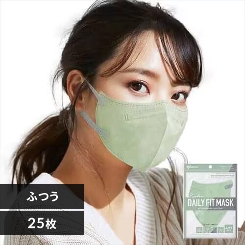 �y25���z DAILY FIT MASK �J���[�}�X�N �ӂ��T�C�Y 5�����~5 �s�X�^�`�I�~�O���[