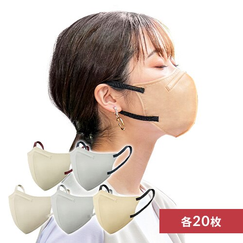 �y100���z DAILY FIT MASK �t�B���^�[�v���X �J���[�}�X�N �ӂ��T�C�Y 5�F�Z�b�g �e�F20��