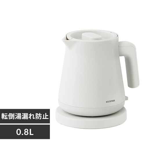 電気ケトル 0.8L IBKT-800-W オフホワイト