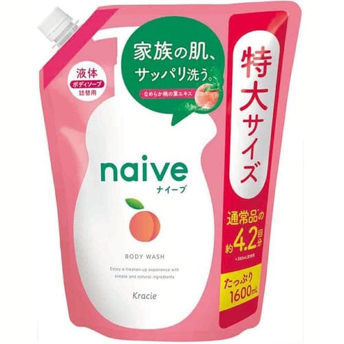 クラシエ ナイーブボディソープ桃の葉詰替 1600ml