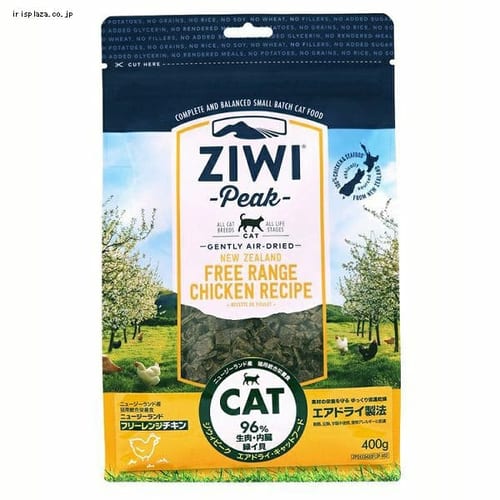 ziwipeak�G�A�h���C�E�L���b�g�t�[�h �t���[�����W�`�L�� 400g 