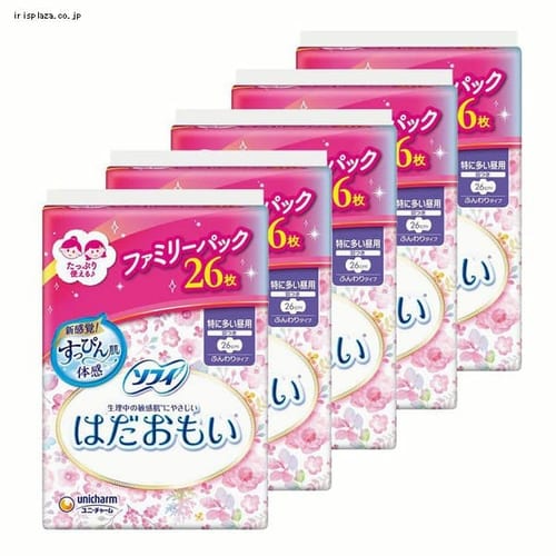 ソフィ 【5個セット】お徳用パック ソフィはだおもい特に多い昼用 260羽つき