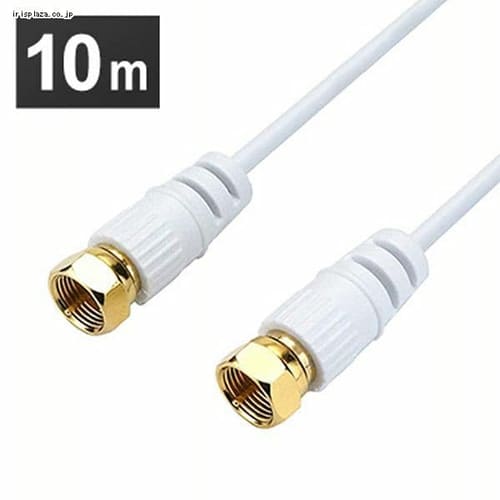 �y���[���ցz�z�[���b�N �ɍ׃A���e�i�P�[�u�� 10m �����l�W���R�l�N�^ �� AC100-489WH 