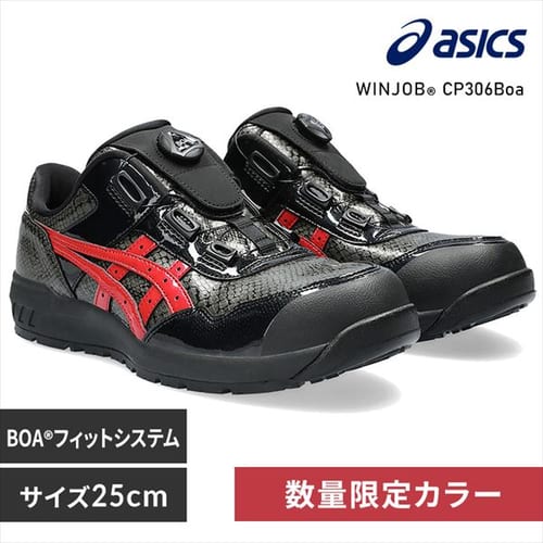 �A�V�b�N�X WINJOB CP306 BOA BLK EDITION 25.0cm �u���b�N�~�N�����x���[