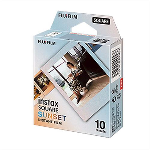 �x�m�t�C���� �`�F�L�t�B���� �X�N�G�A instax square SUNSET WW1 �y������ׁz