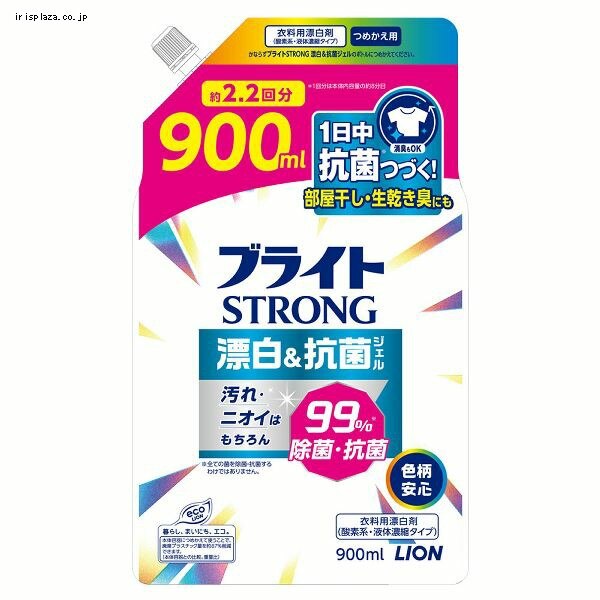 LION �u���C�gSTRONG �Y��&�R�ۃW�F�� �߂����p 900ml 