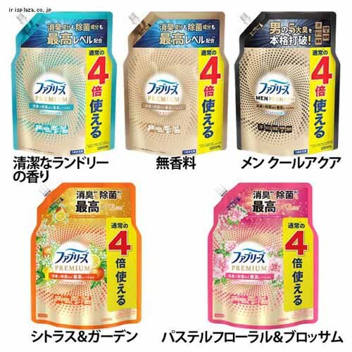 P&G �t�@�u���[�YW����+���L �v���~�A�� �߂����p 4�� 1280ml ���� �N�[���A�N�A