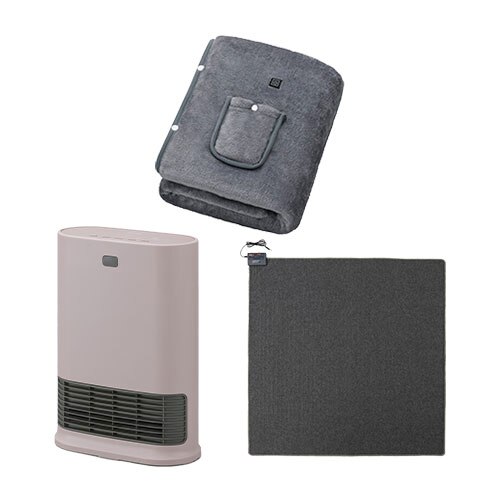 �啗�ʃZ���~�b�N�t�@���q�[�^�[ W�Z���T�[ �s���N / �z�b�g�J�[�y�b�g 2�� 176�~176cm / USB�d�C�ѕz 130�~80cm �O���[