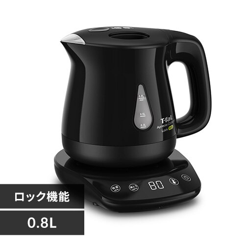 T-fal �d�C�P�g�� �A�v���V�A ���b�N �R���g���[�� �G�R 0.8L �u���b�N KO8418JP 