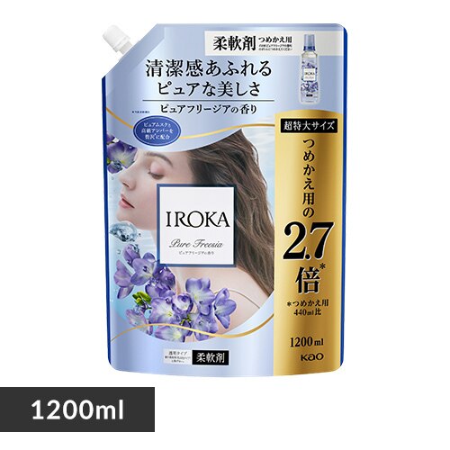 �ԉ� IROKA �X�p�E�g 1200ml �s���A�t���[�W�A