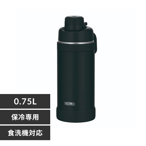 THERMOS �T�[���X �^��f�M�X�|�[�c�{�g�� 750ml FJU-750 BK �u���b�N