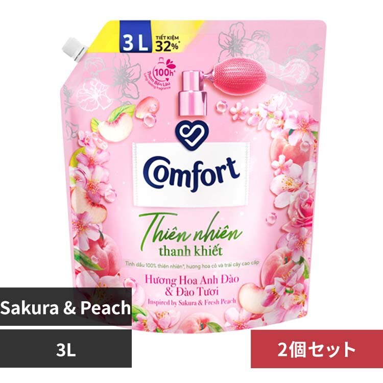  �y2�Z�b�g�z�R���t�H�[�g�}�C���h�l�C�`���[ �T�N�����t���b�V���s�[�`�̍��� �t�@�u���b�N�R���f�B�V���i�[ 3L �T�N�����t���b�V���s�[�`