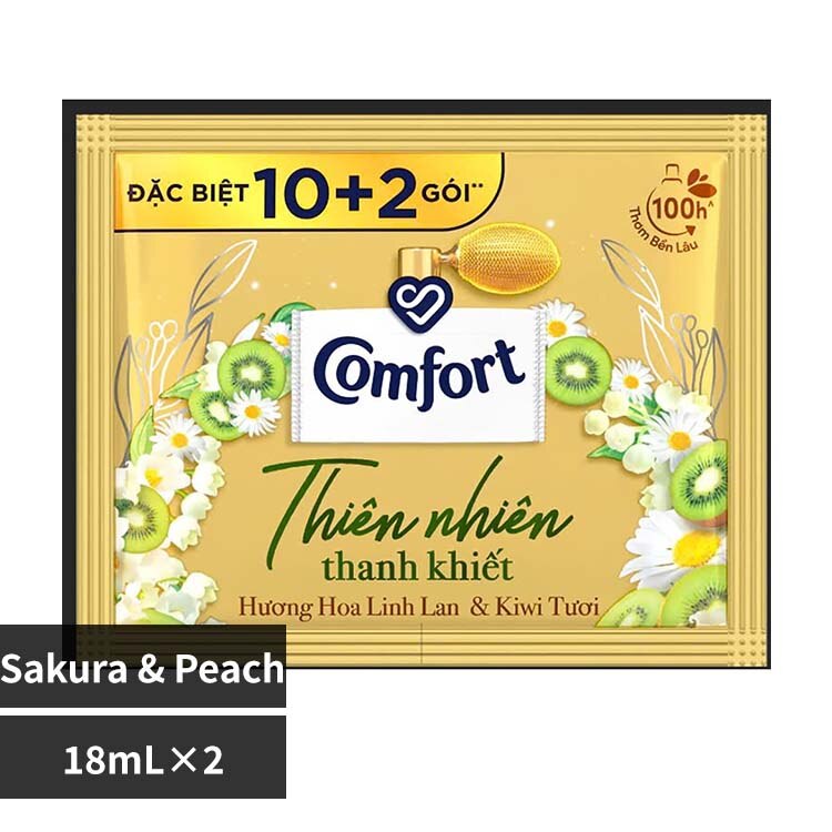 EXPORTERS VIETNAM Comfort Mild Nature Lily��Fresh Kiwi Fragrance Fabric Conditioner 18ml 2sachets Lily��FreshKiwi