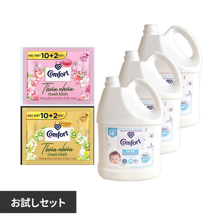 EXPORTERS VIETNAM �y�������Z�b�g�zComfortGentle3.6L�~3�{MildNatureLily��FreshKiwiFragrance18ml�~2�{MildNatureSakura��FreshPeachFragrance18ml�~2 