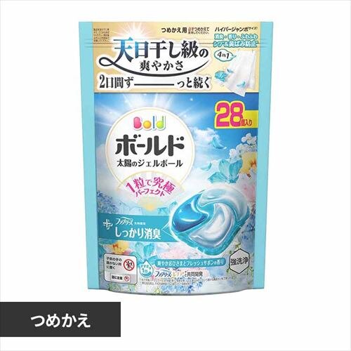 P&G ボールドジェルボール4D爽やかフレッシュサボンの香り つめかえハイパージャンボサイズ フレッシュサボン