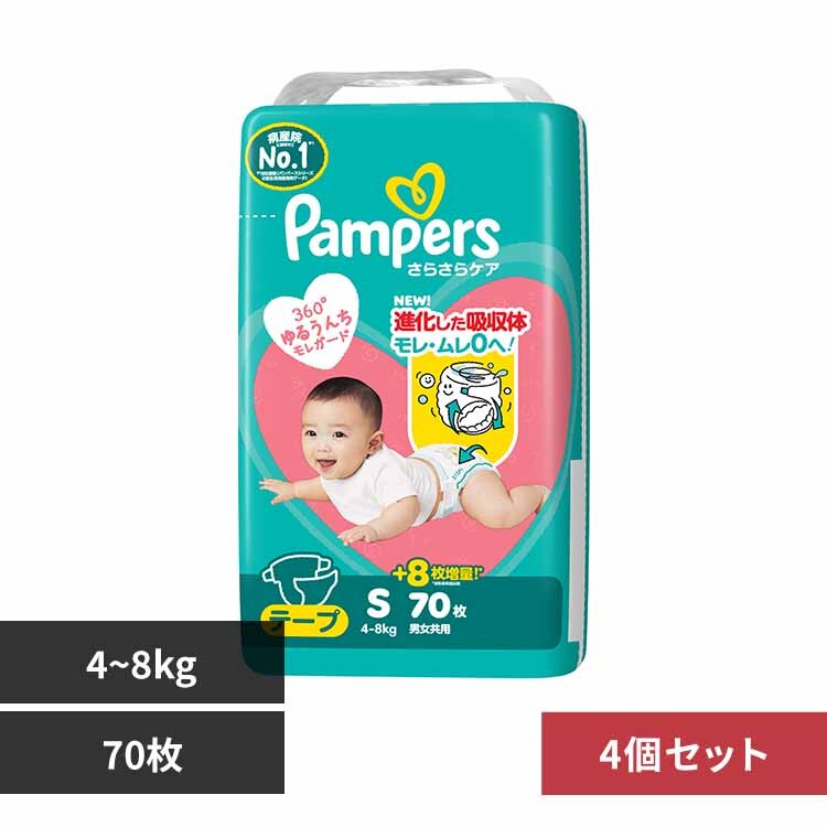 P&G�W���p��������� �y�S�Z�b�g�z�p���p�[�X���炳��P�A �e�[�v / �X�[�p-�W�����{ S70��(4-8kg)�~4 