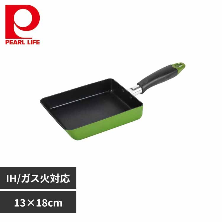 �p�[������ ���R�[�g���[�f�B���O ���Ă��� 13�~18cm �G�b�O�p�� IH �K�X�ΑΉ� �j���[�t�H�A �O���[�� HB-8595 