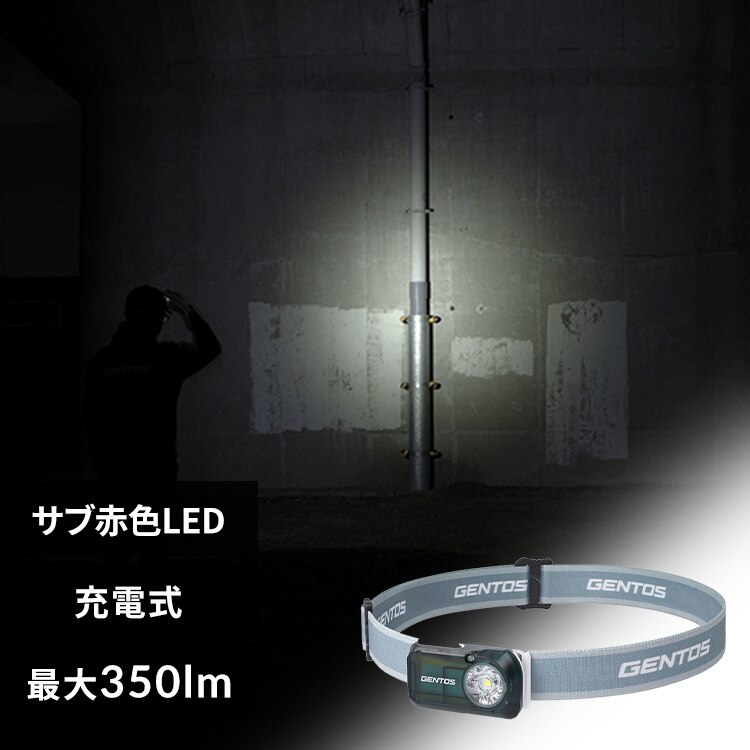 �w�b�h���C�g GENTOS �W�F���g�X STG-01R ���^LED�w�b�h���C�g