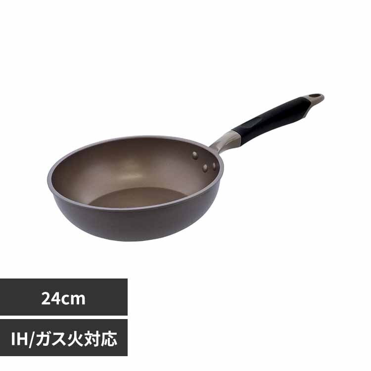 LIV PLUS IH �[�^�t���C�p�� �_�C�������h�R�[�g 24cm �A�C�X�t�����[�u���E�� ND-8292 