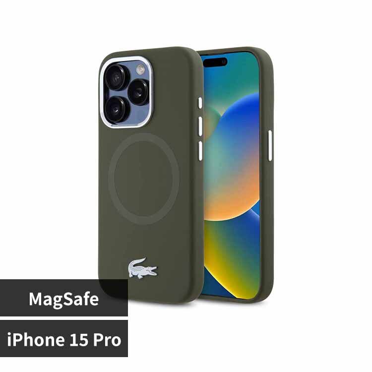 LACOSTE iPhone 15 Pro �P�[�X �J�[�L LCHMP15LSMAB 