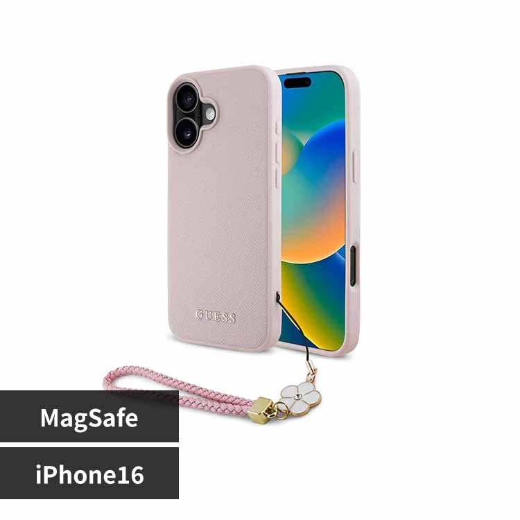 GUESS iPhone 16 �P�[�X �s���N GUHMP16SPGCSFLWP 