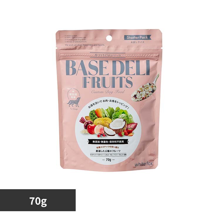 �z���C�g�t�H�b�N�X BASE DELI FRUIT(�x�[�X�f�� �t���[�c) 70g 