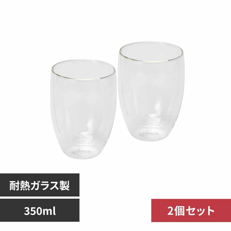 �p�[������ �_�u���E�H�[���O���X 350ml 2�Z�b�g CP-8539 