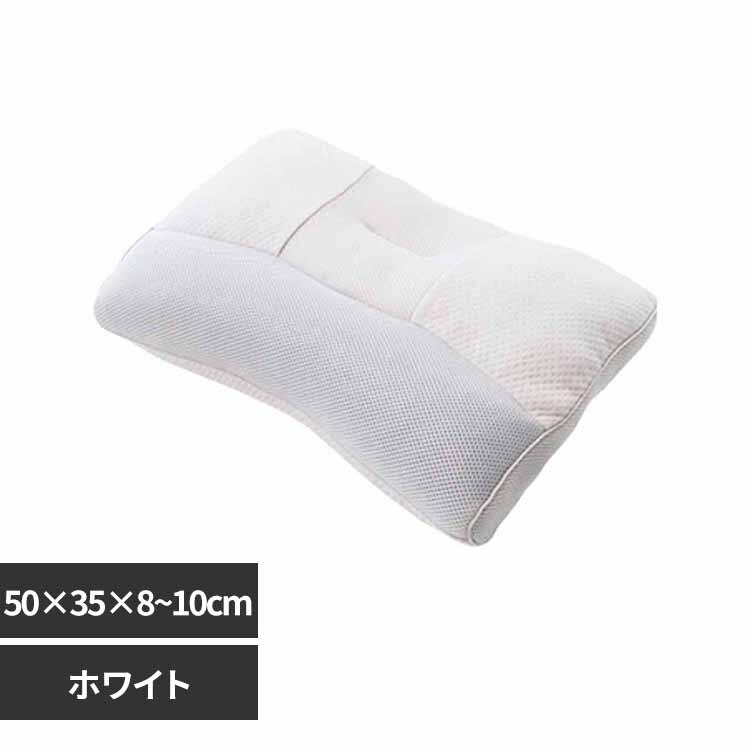 fuwawa ストレートネック枕 プレミアムバージョン 50×35×8~10cm 572214 ホワイト