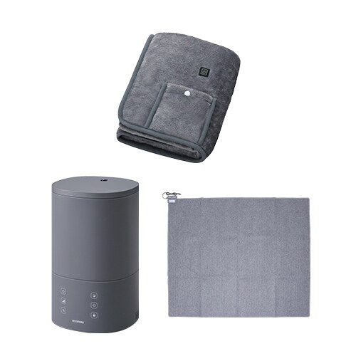 �y�~���Ɠd�Z�b�g�zUSB�d�C�ѕz 90�~60cm / ������ �n�C�u���b�g�� 3.8L �O���[ / �z�b�g�J�[�y�b�g 3�� 195�~235�p