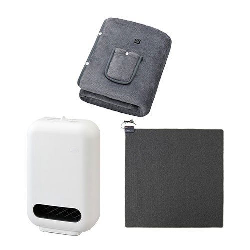 �Z���~�b�N�q�[�^�[ �l���Z���T�[ �z���C�g / �z�b�g�J�[�y�b�g 2�� 176�~176cm / USB�d�C�ѕz 130�~80cm �O���[