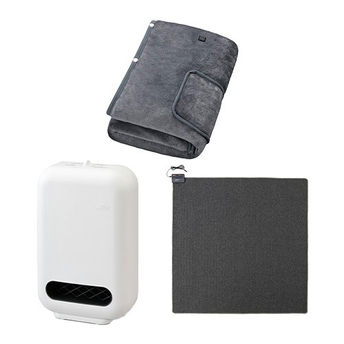 �Z���~�b�N�q�[�^�[ �l���Z���T�[ �z���C�g / �z�b�g�J�[�y�b�g 2�� 176�~176cm / USB�d�C�ѕz 160�~80cm �O���[