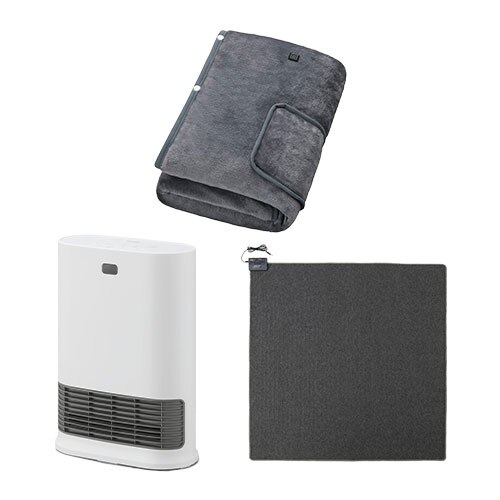 �啗�ʃZ���~�b�N�t�@���q�[�^�[ W�Z���T�[ �z���C�g / �z�b�g�J�[�y�b�g 2�� 176�~176cm / USB�d�C�ѕz 160�~80cm �O���[