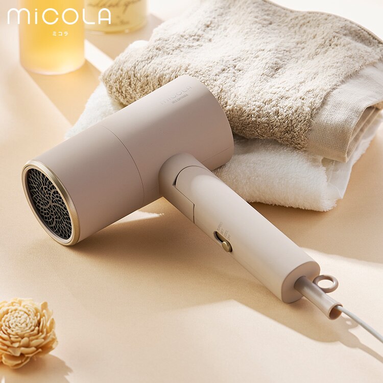 MiCOLA イオンドライヤー ダメージケアモデル 遠赤外線 HDR-M201-T モカ