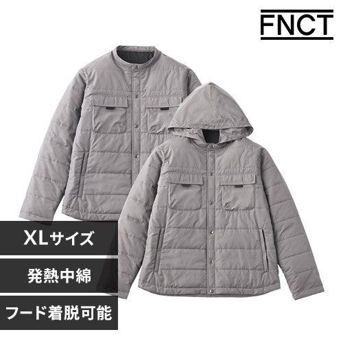 ���ȕۉ��t�[�h�t���u���]�� FC22504-MGXL XL�T�C�Y �~�f�B�A���O���[