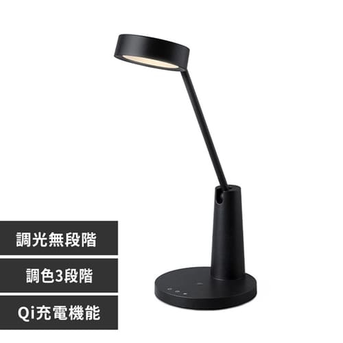 LED�f�X�N���C�g ���C�����X�[�d USB�|�[�g�t �f�U�C���^�C�v LDL-QF02DL-B �u���b�N