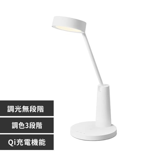 LED�f�X�N���C�g ���C�����X�[�d USB�|�[�g�t �f�U�C���^�C�v LDL-QF02DL-W �z���C�g