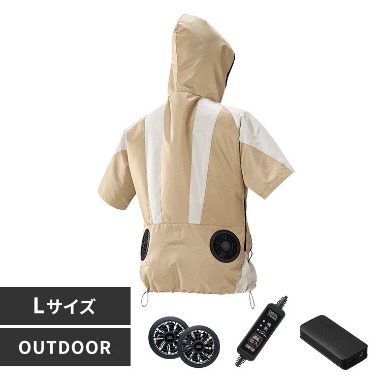 �N�[���E�F�AOUTDOOR�Z�b�g L ���� �t�[�h�L COHS-L02-Be �x�[�W��