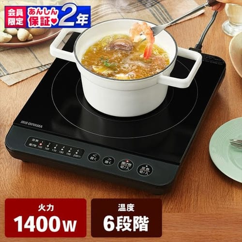 IH�R����1400W �u���b�N IHK-TK52-B