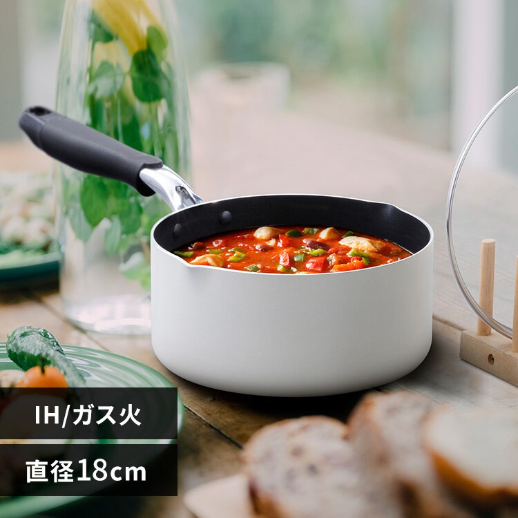 �� �Ў�� 18cm IH/�K�X �_�C�������h�R�[�g DIS-P18 �z���C�g